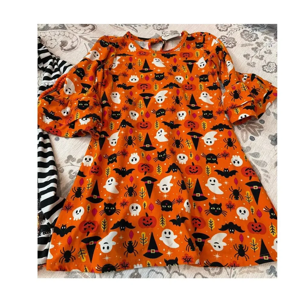 BUNDLE Girls Halloween Dresses Size 5 Rare Edition Multicolor